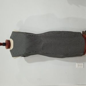 Calvin Klein Women's Dress Black White Check Stretch Career Church Size 6